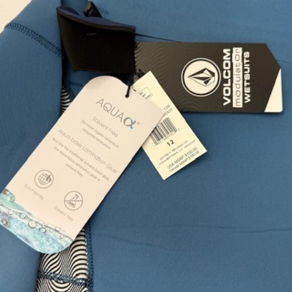 Volcom Modulator 2MM Chest Zip Long Sleeve Springsuit Blue Wetsuit Size 12 NWT - Picture 5 of 7